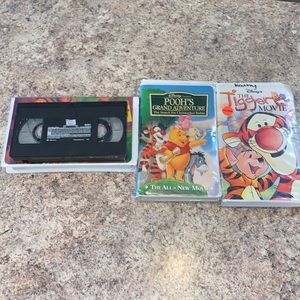 Disney Winnie The Pooh & Tigger VHS Tape Bundle